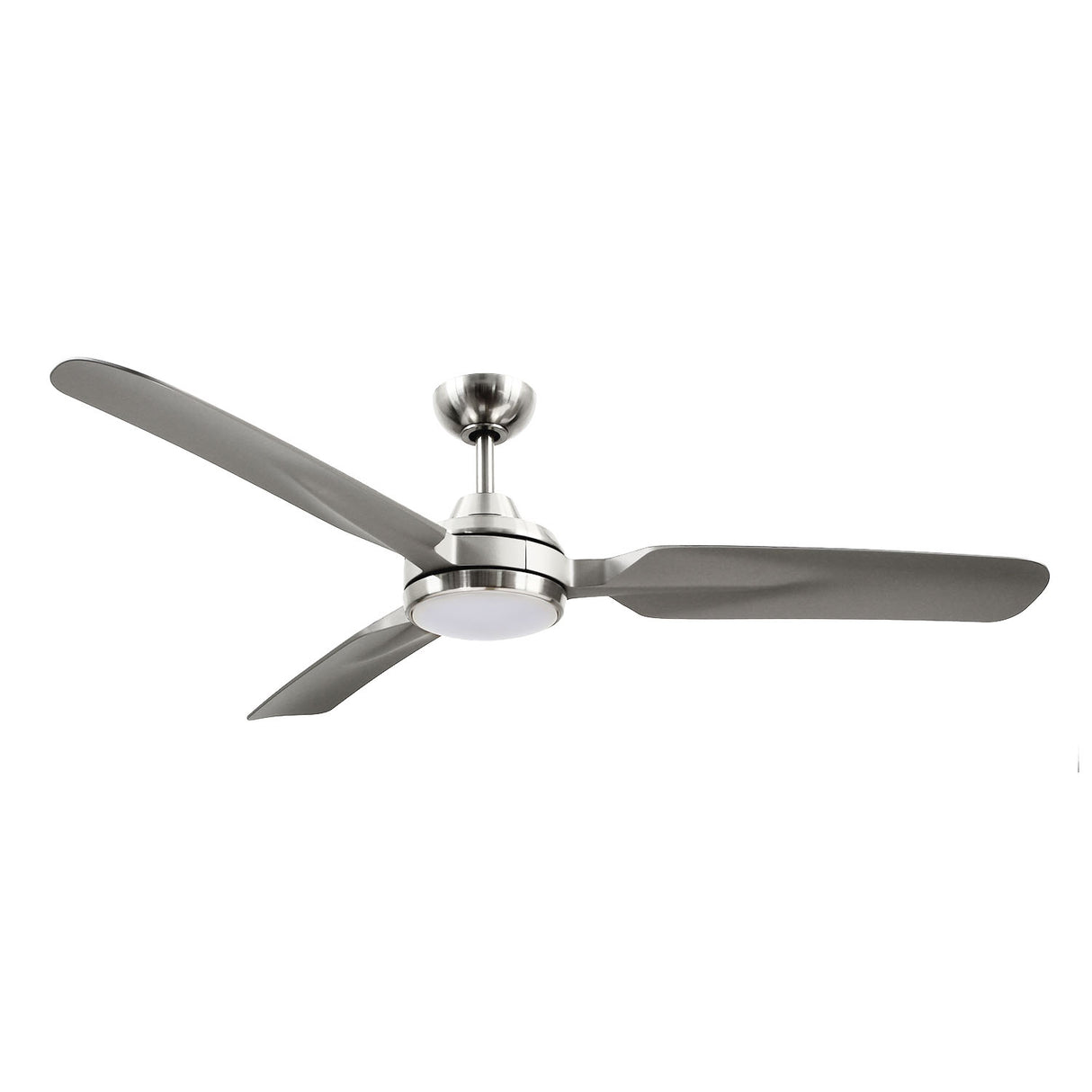 Hobbs Ceiling Fan 60", Brushed Nickel with LED Light, 6-Speed Reversible Air Flow, Remote Control