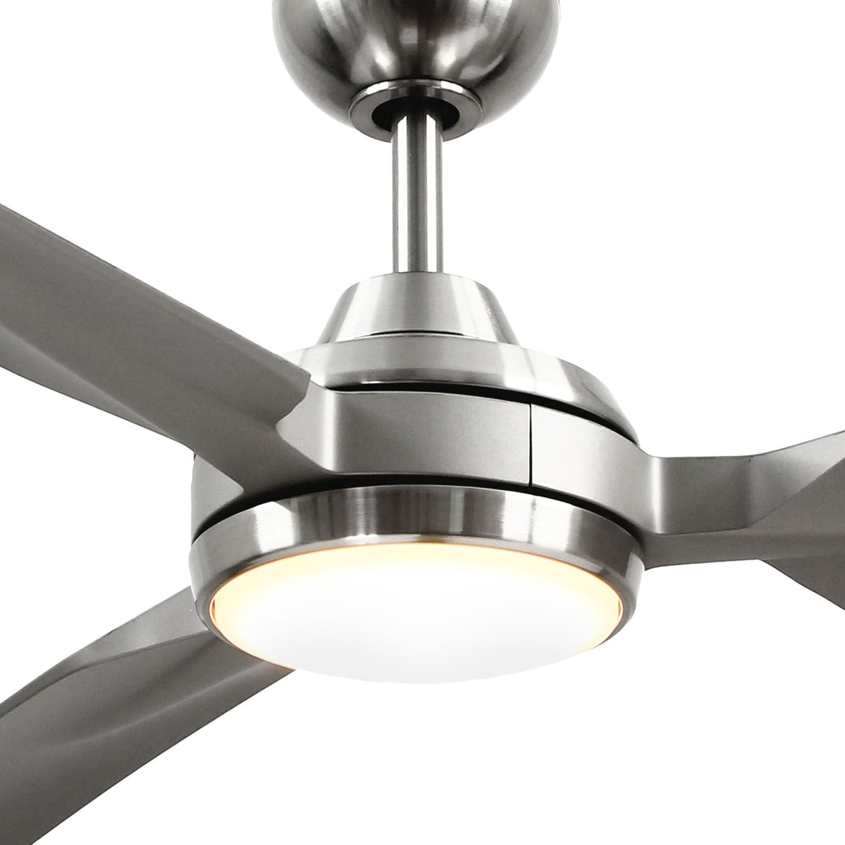 Hobbs Ceiling Fan 60", Brushed Nickel with LED Light, 6-Speed Reversible Air Flow, Remote Control