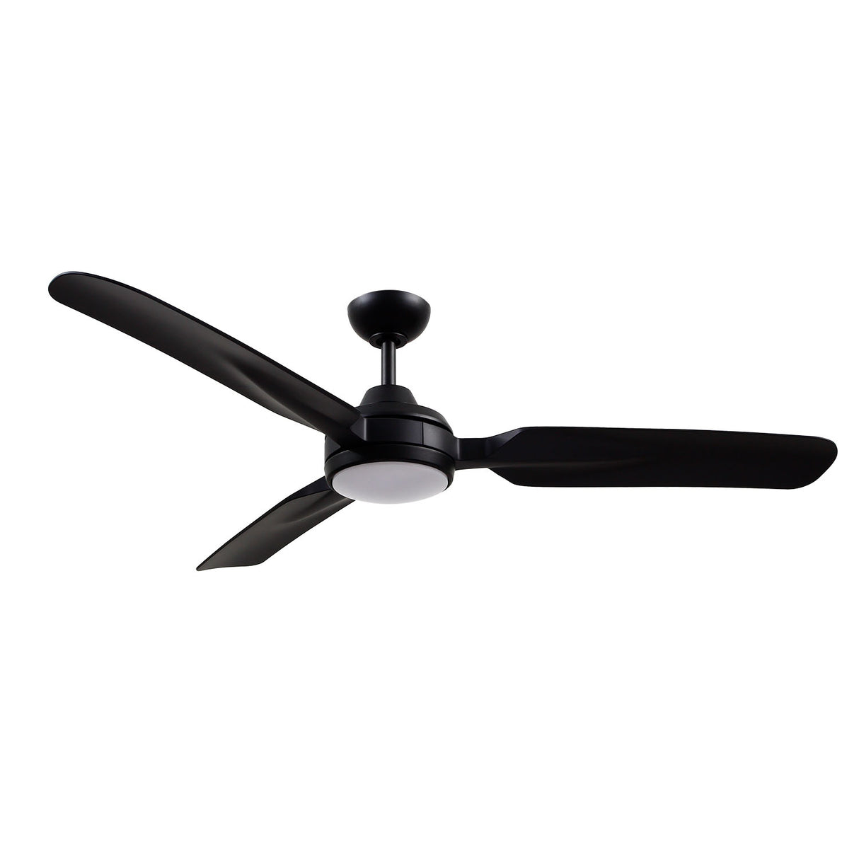 Hobbs Ceiling Fan 60", Matte Black with LED Light, 6-Speed Reversible Air Flow, Remote Control