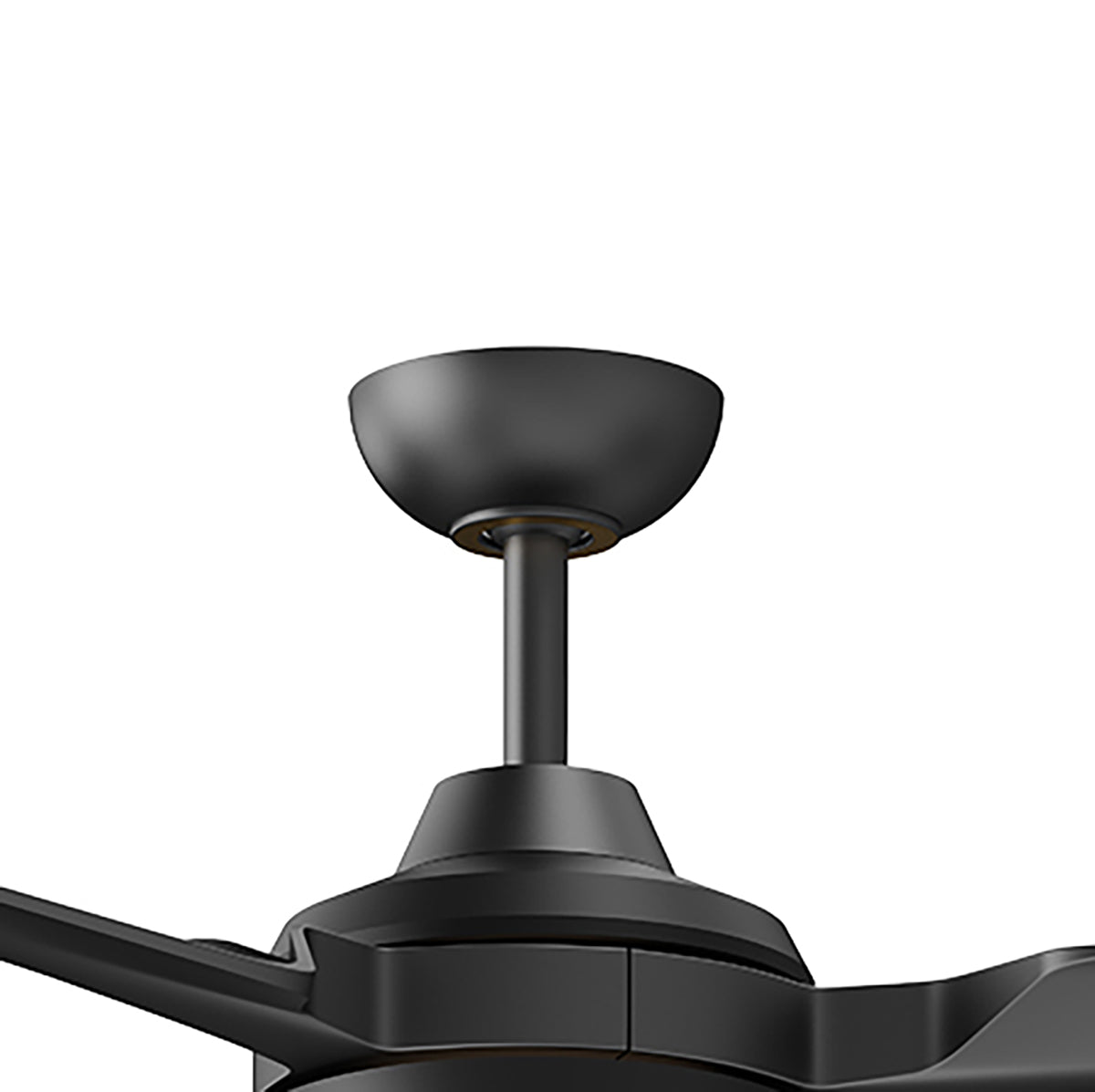 Hobbs Ceiling Fan 60", Matte Black with LED Light, 6-Speed Reversible Air Flow, Remote Control