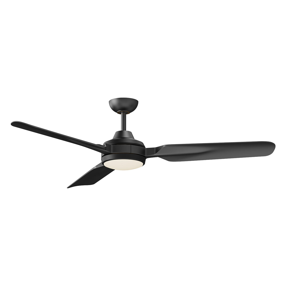 Hobbs Ceiling Fan 60", Matte Black with LED Light, 6-Speed Reversible Air Flow, Remote Control