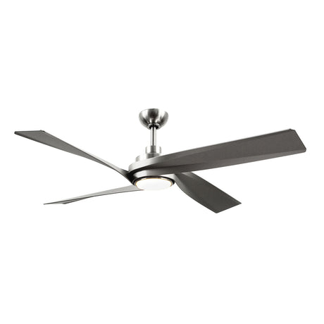 Largo Ceiling Fan 56", Brushed Nickel with LED Light, 6-Speed Reversible Air Flow with Remote Control