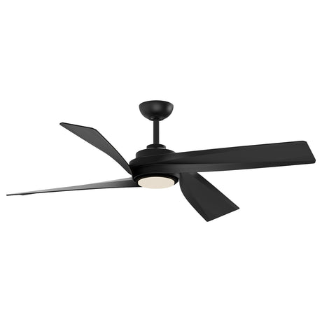 Largo Ceiling Fan 56", Matte Black with LED Light, 6-Speed Reversible Air Flow with Remote Control