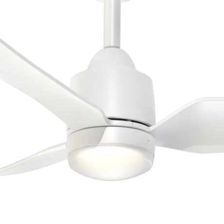Kent Outdoor Ceiling Fan with Light 42" with LED Light, White Smart Fan, 6-Speed Reversible High-Performance Air Flow