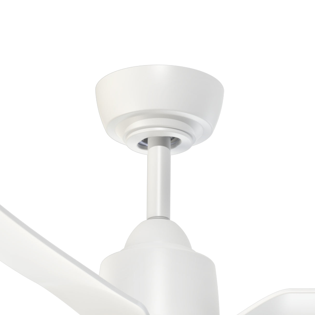 Kent Outdoor Ceiling Fan with Light 42" with LED Light, White Smart Fan, 6-Speed Reversible High-Performance Air Flow