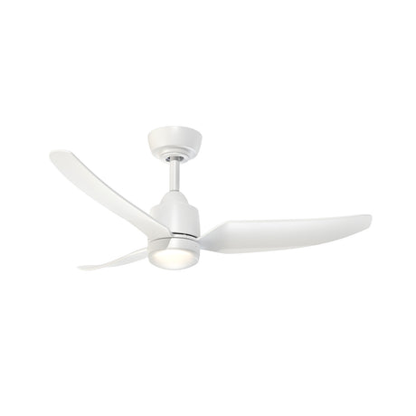 Kent Outdoor Ceiling Fan with Light 42" with LED Light, White Smart Fan, 6-Speed Reversible High-Performance Air Flow