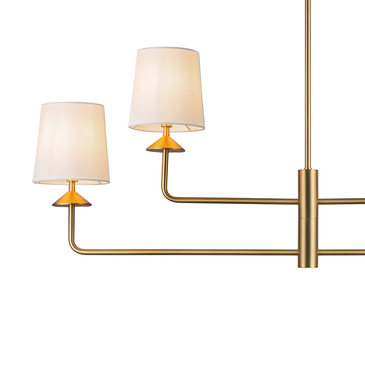 Sabina 4 Light Chandelier 45", Brushed Brass