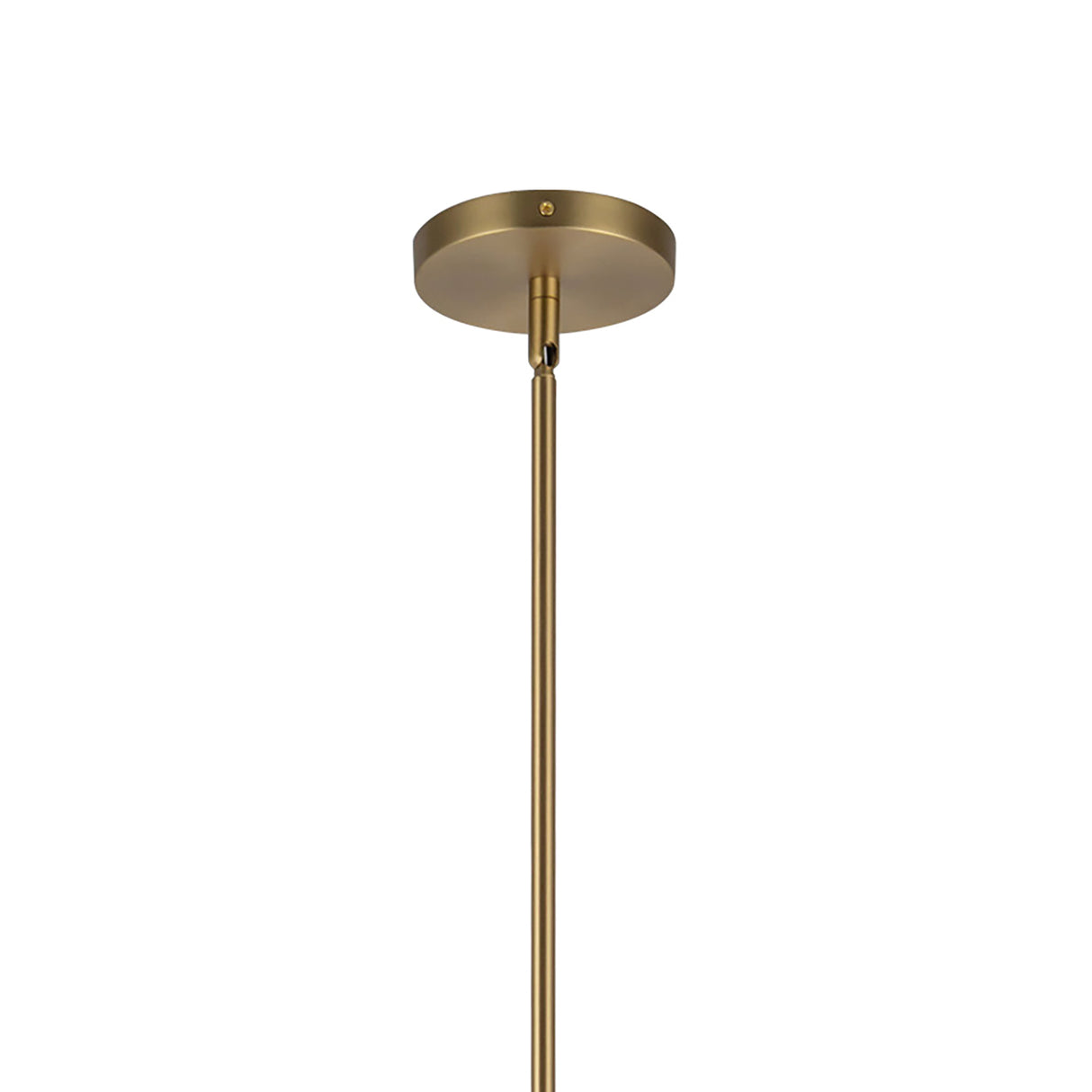 Sabina Pendant 16", Brushed Brass with Pleated Shade
