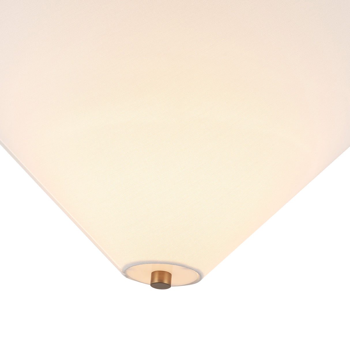Sabina Pendant 16", Brushed Brass with Linen Shade