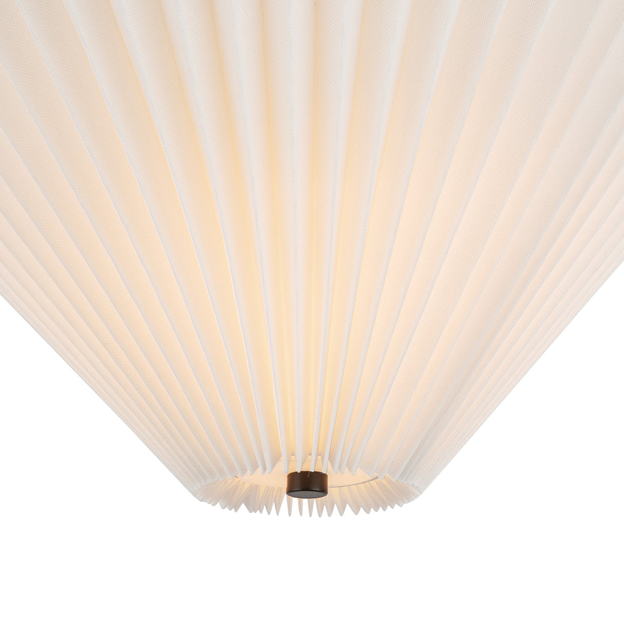 Sabina Semi-Flush Mount 16", Matte Black with Pleated Shade