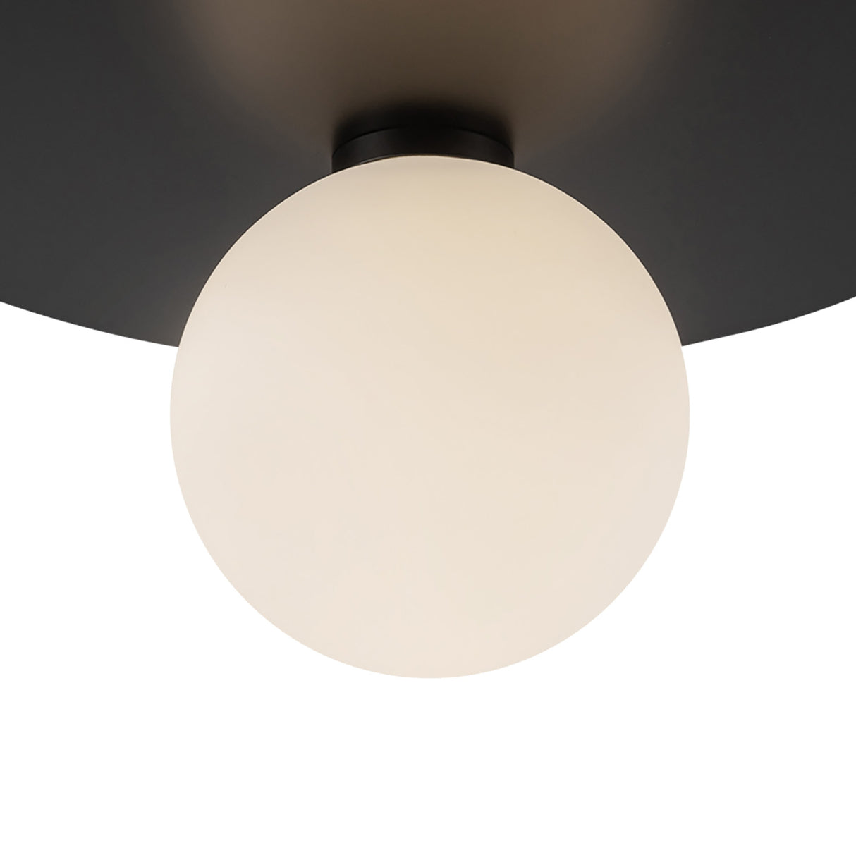 Sol Medium LED Flush Mount 14", Matte Black