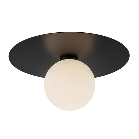 Sol LED Flush Mount 14", Matte Black