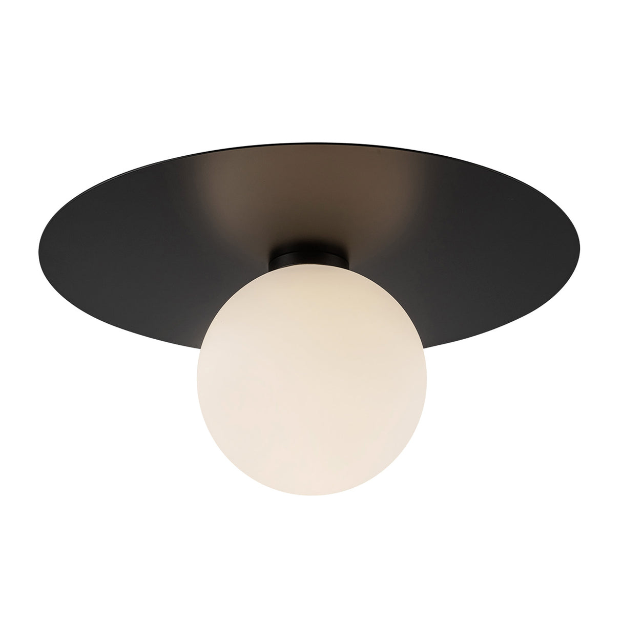 Sol Medium LED Flush Mount 14", Matte Black