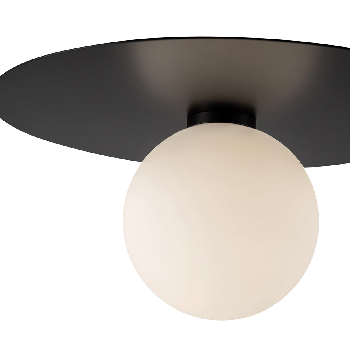 Sol Medium LED Flush Mount 14", Matte Black