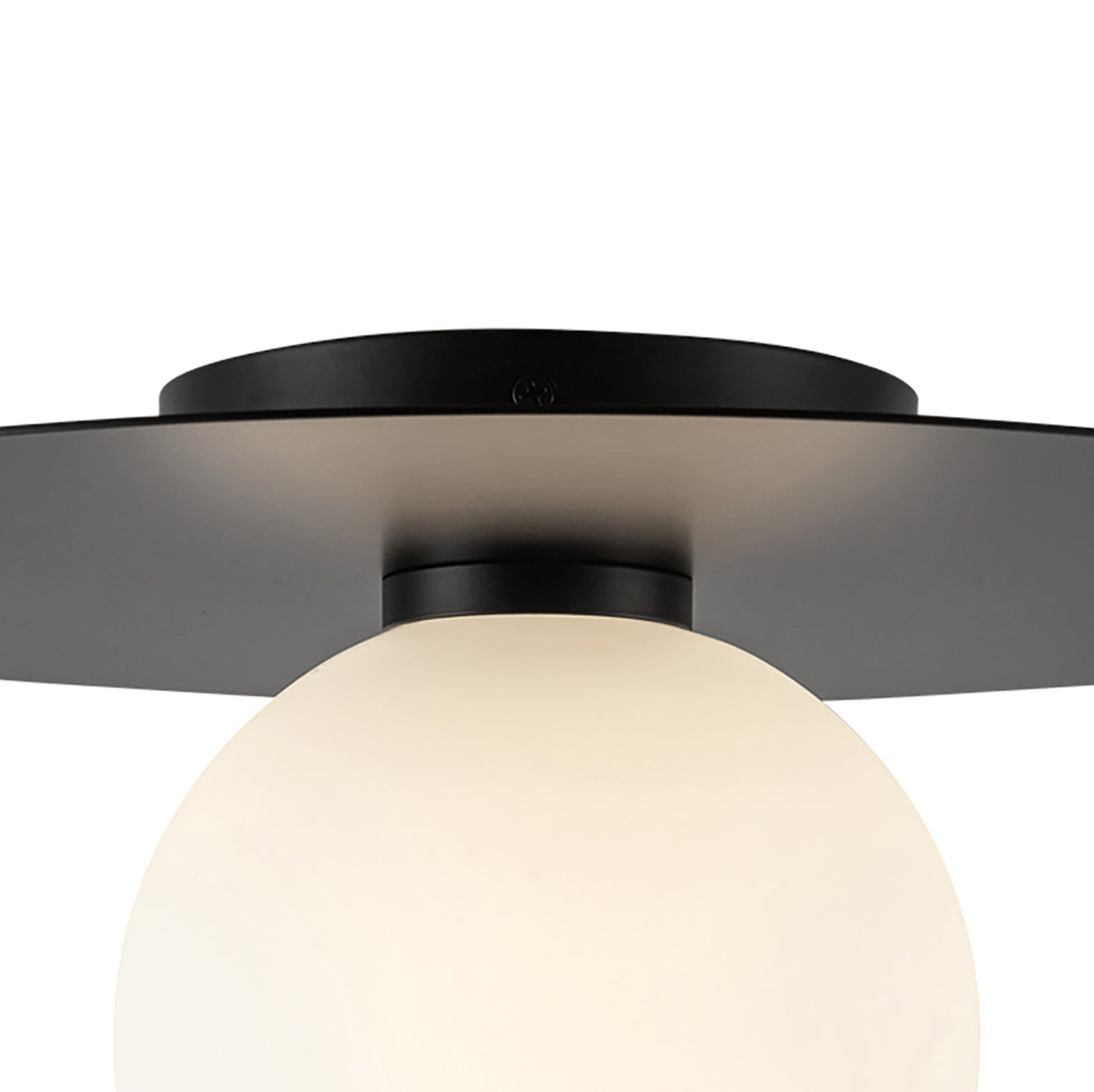 Sol Medium LED Flush Mount 14", Matte Black