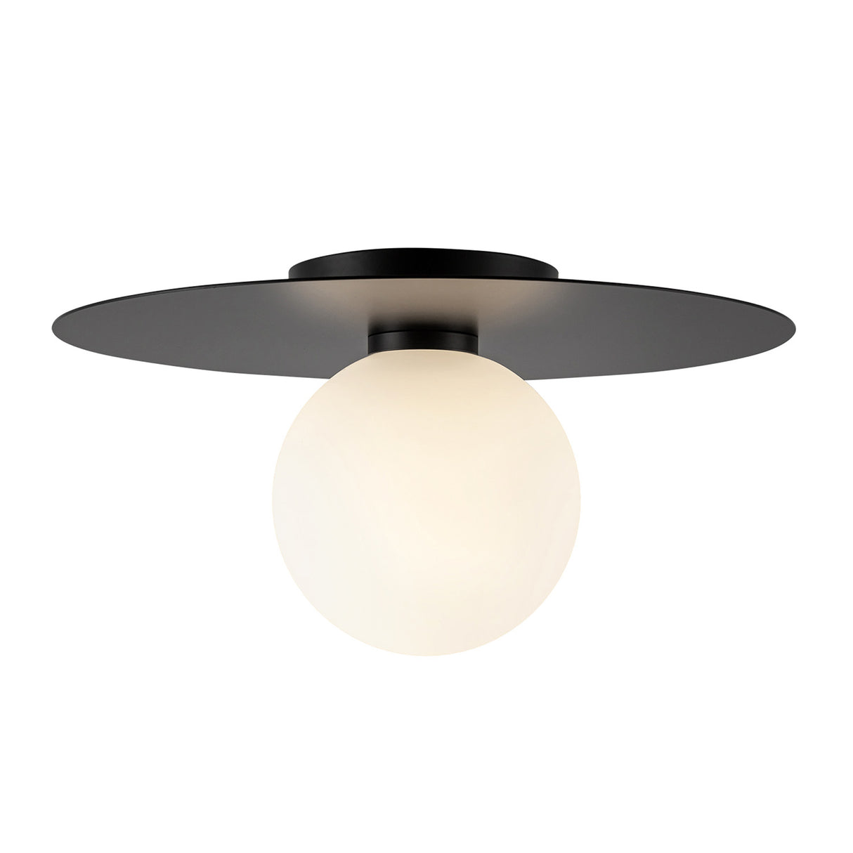 Sol LED Flush Mount 14", Matte Black