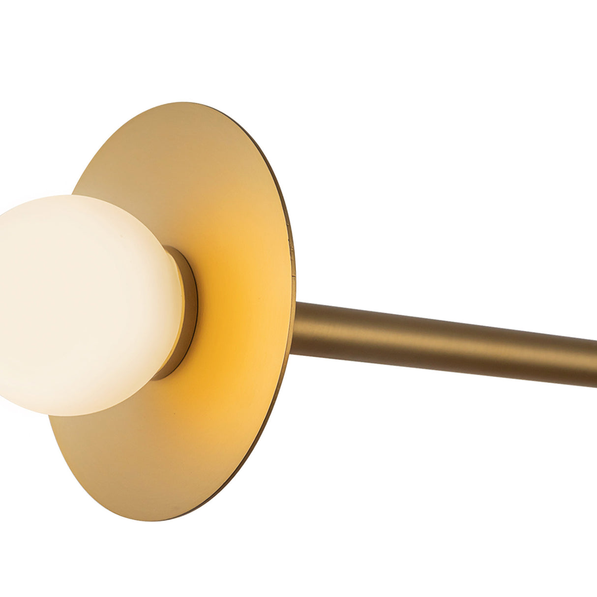 Sol LED Chandelier 23", Brushed Brass