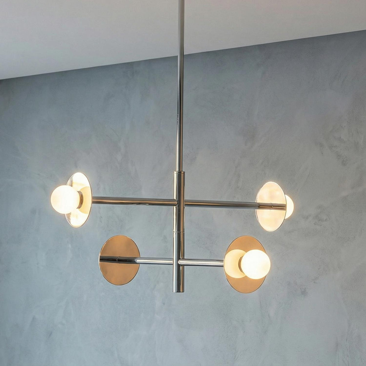 Sol LED Chandelier 23", Chrome