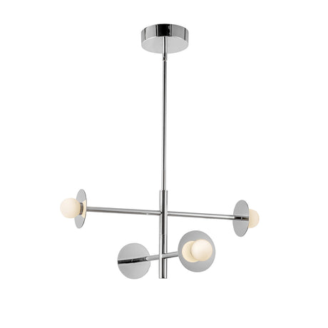 Sol LED Chandelier 23", Chrome