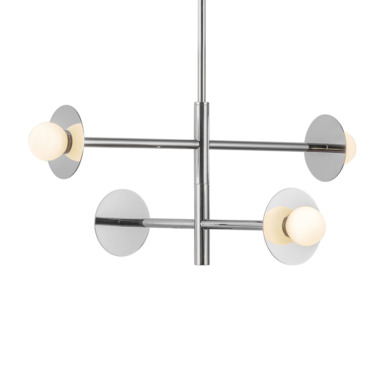 Sol LED Chandelier 23", Chrome
