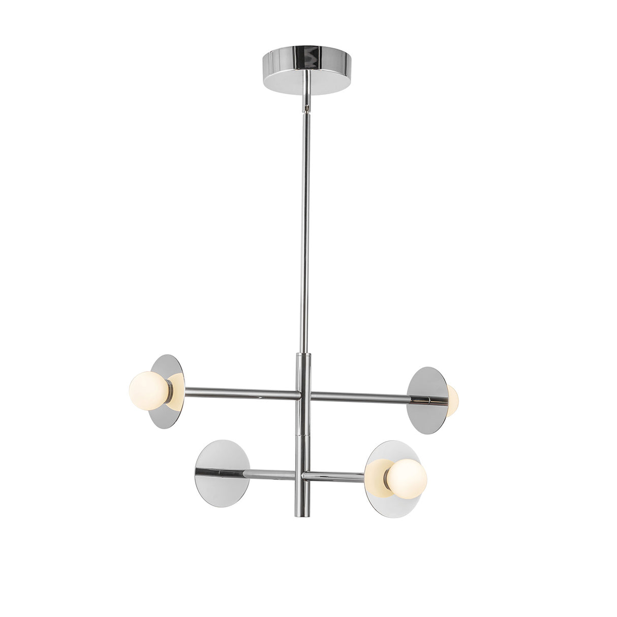 Sol LED Chandelier 23", Chrome