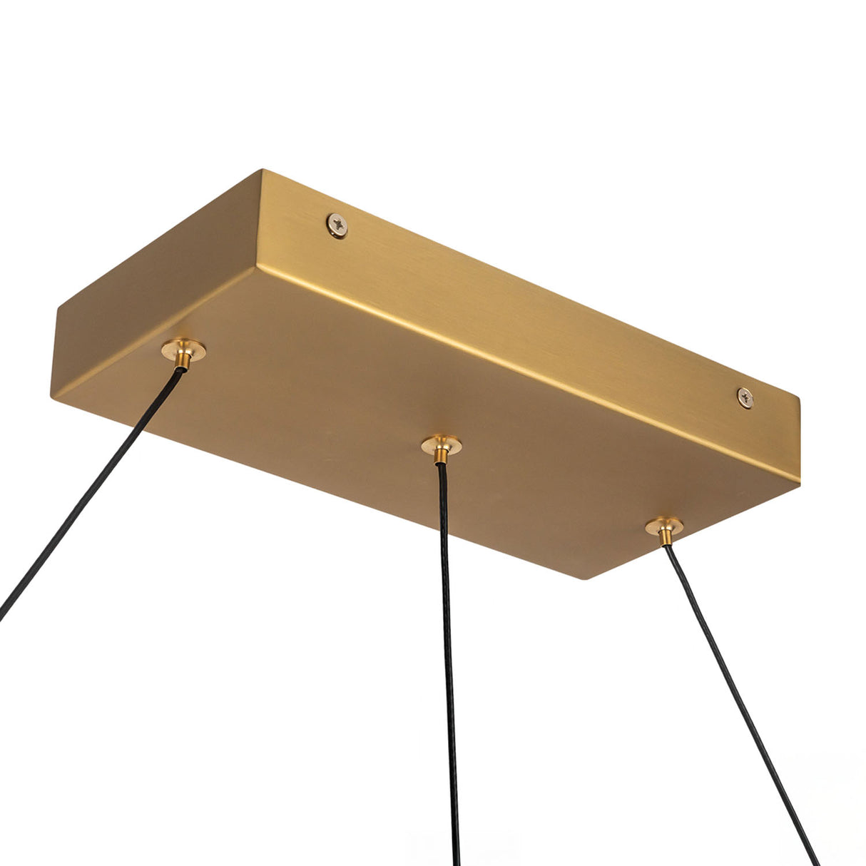 Sol LED Linear Pendant 48", Brushed Brass