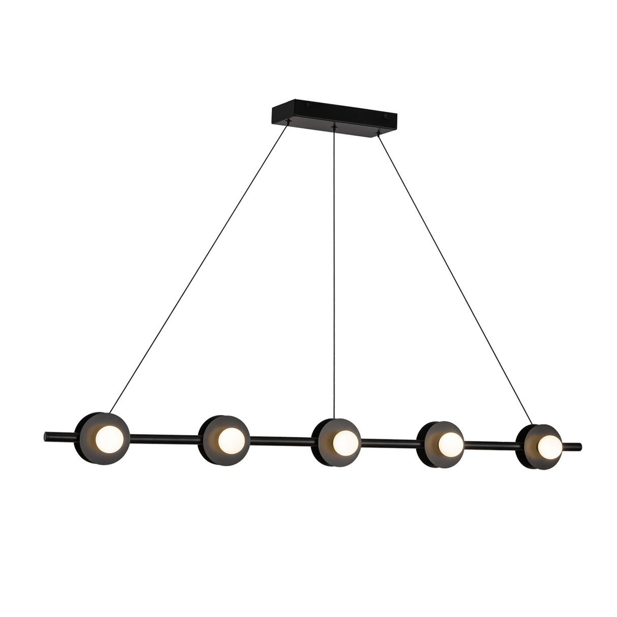 Sol LED Linear Pendant 48", Matte Black