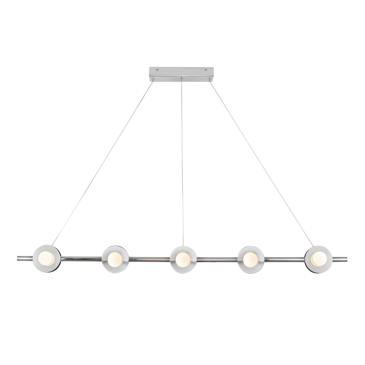 Sol LED Linear Pendant 48", Chrome