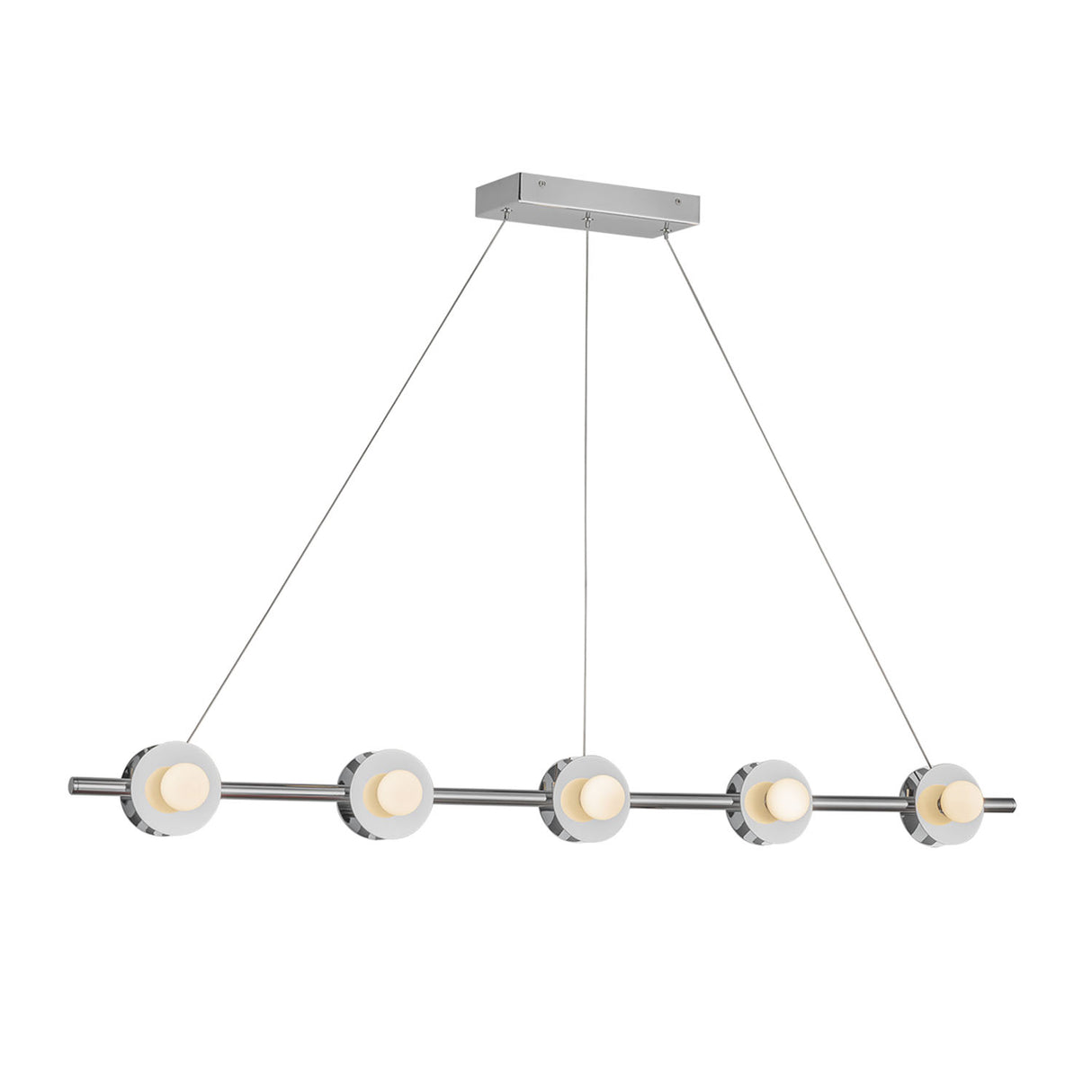 Sol LED Linear Pendant 48", Chrome