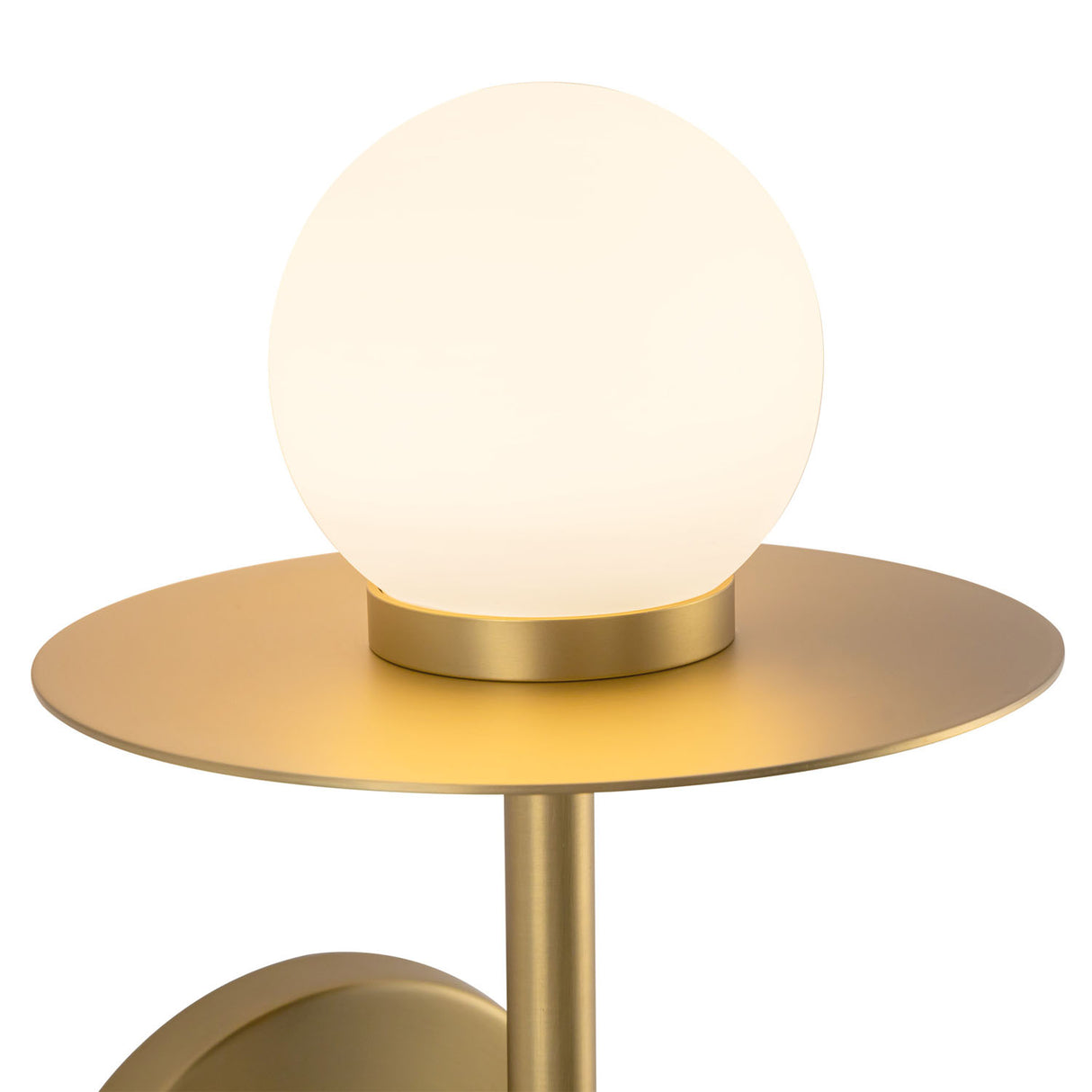 Sol LED Wall Sconce 16", Brushed Brass