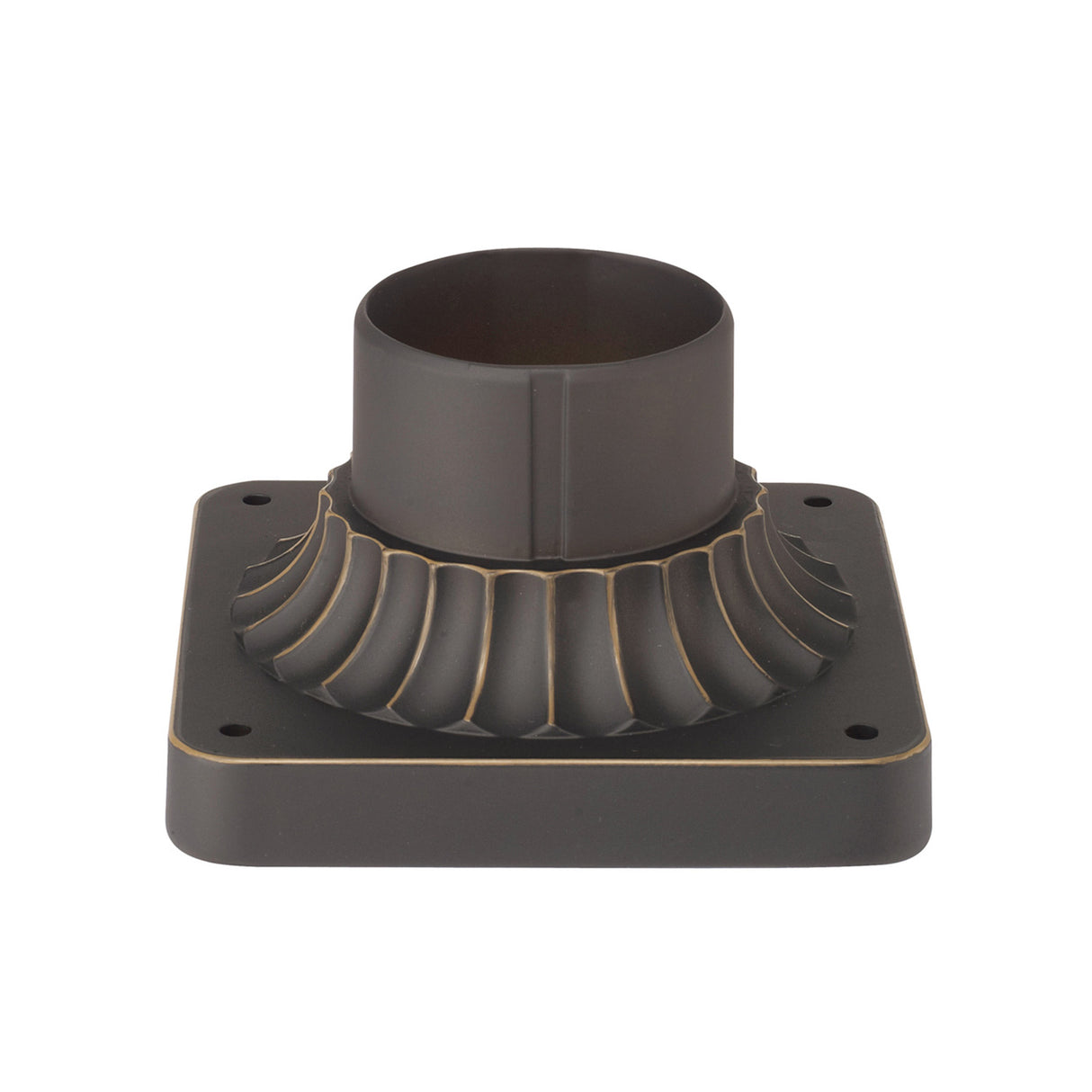 Outdoor Pier Mount Adapter, Oiled Bronze