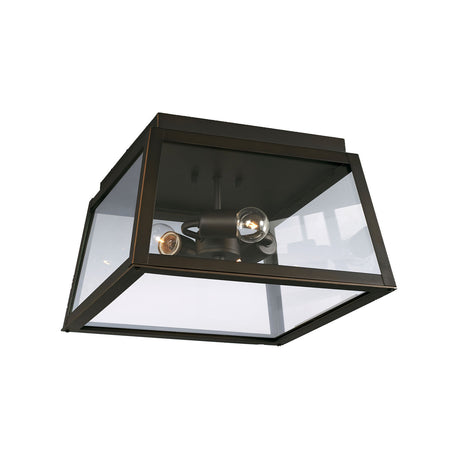 Alden Outdoor Flush Mount, Oiled Bronze