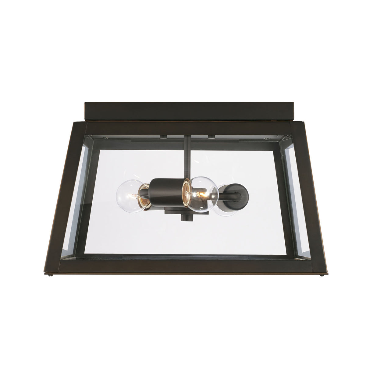 Alden Outdoor Flush Mount, Oiled Bronze