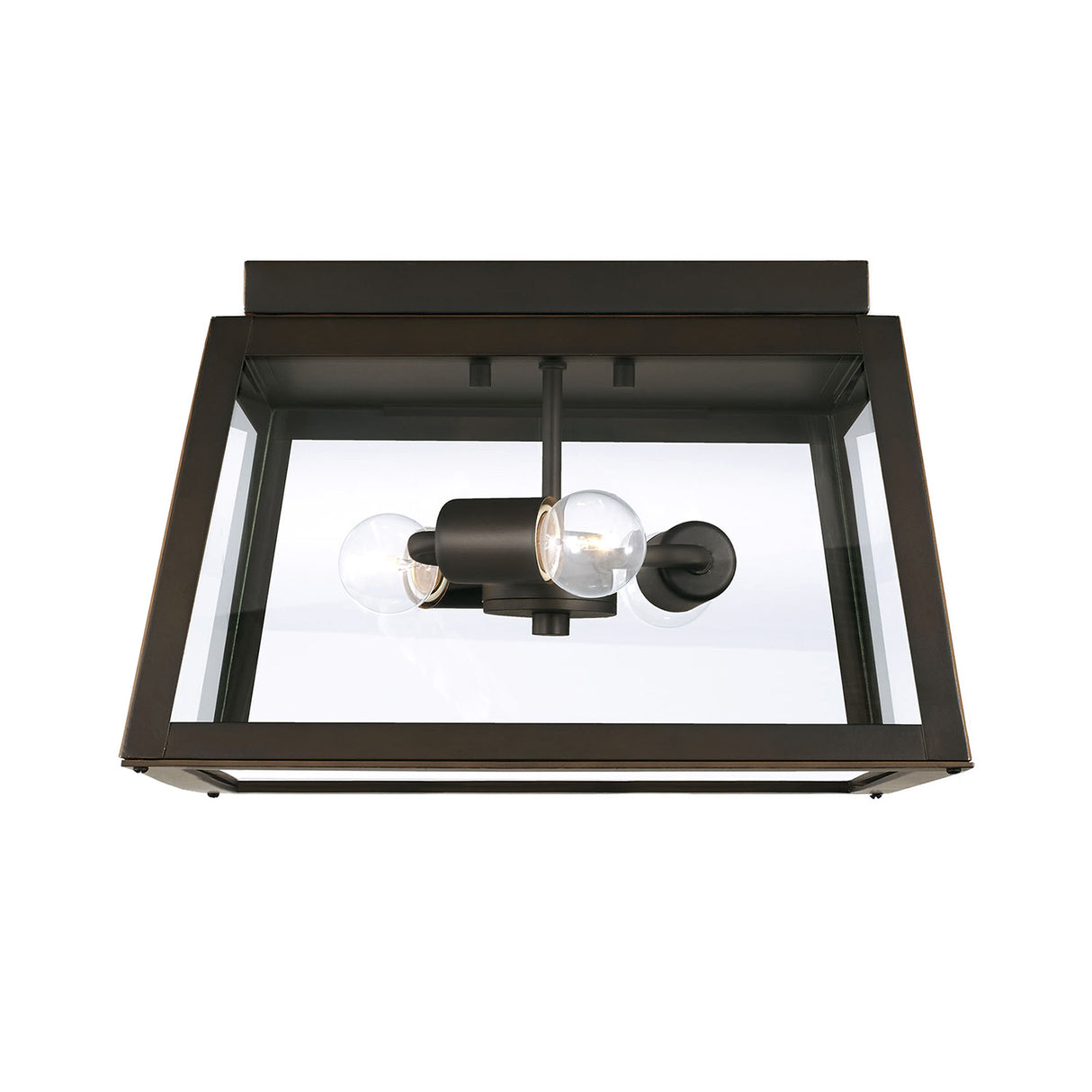 Alden Outdoor Flush Mount, Oiled Bronze