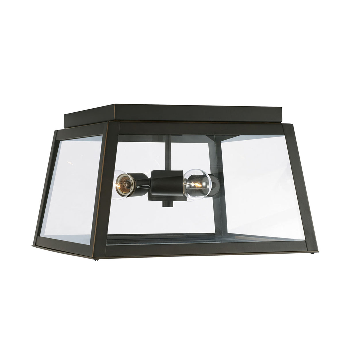 Alden Outdoor Flush Mount, Oiled Bronze