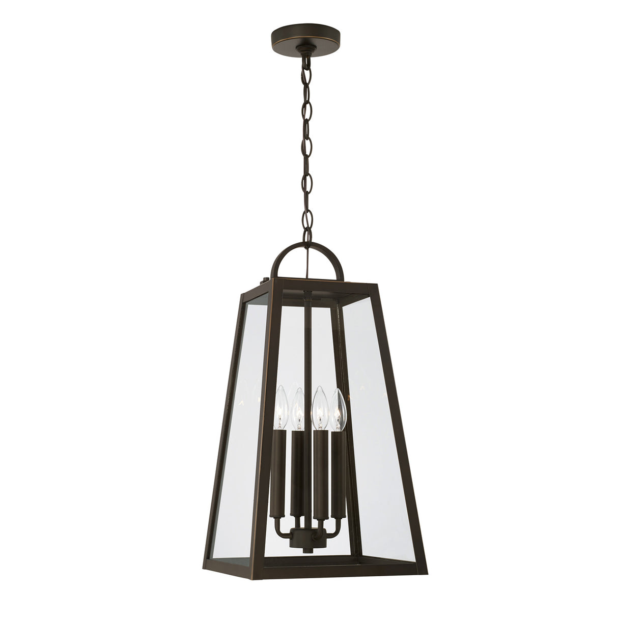 Alden Outdoor Hanging Light, Oiled Bronze