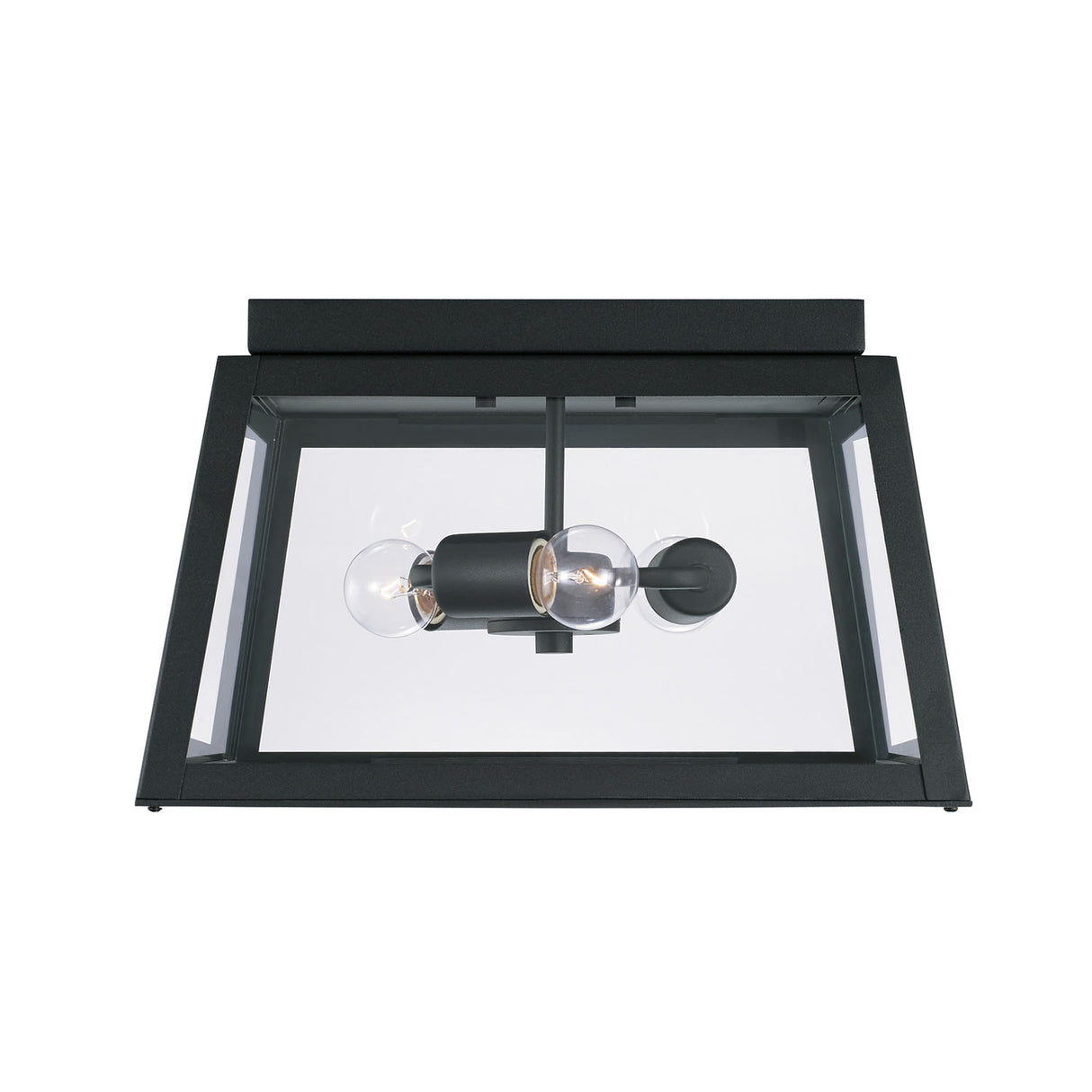 Alden Outdoor Flush Mount, Black