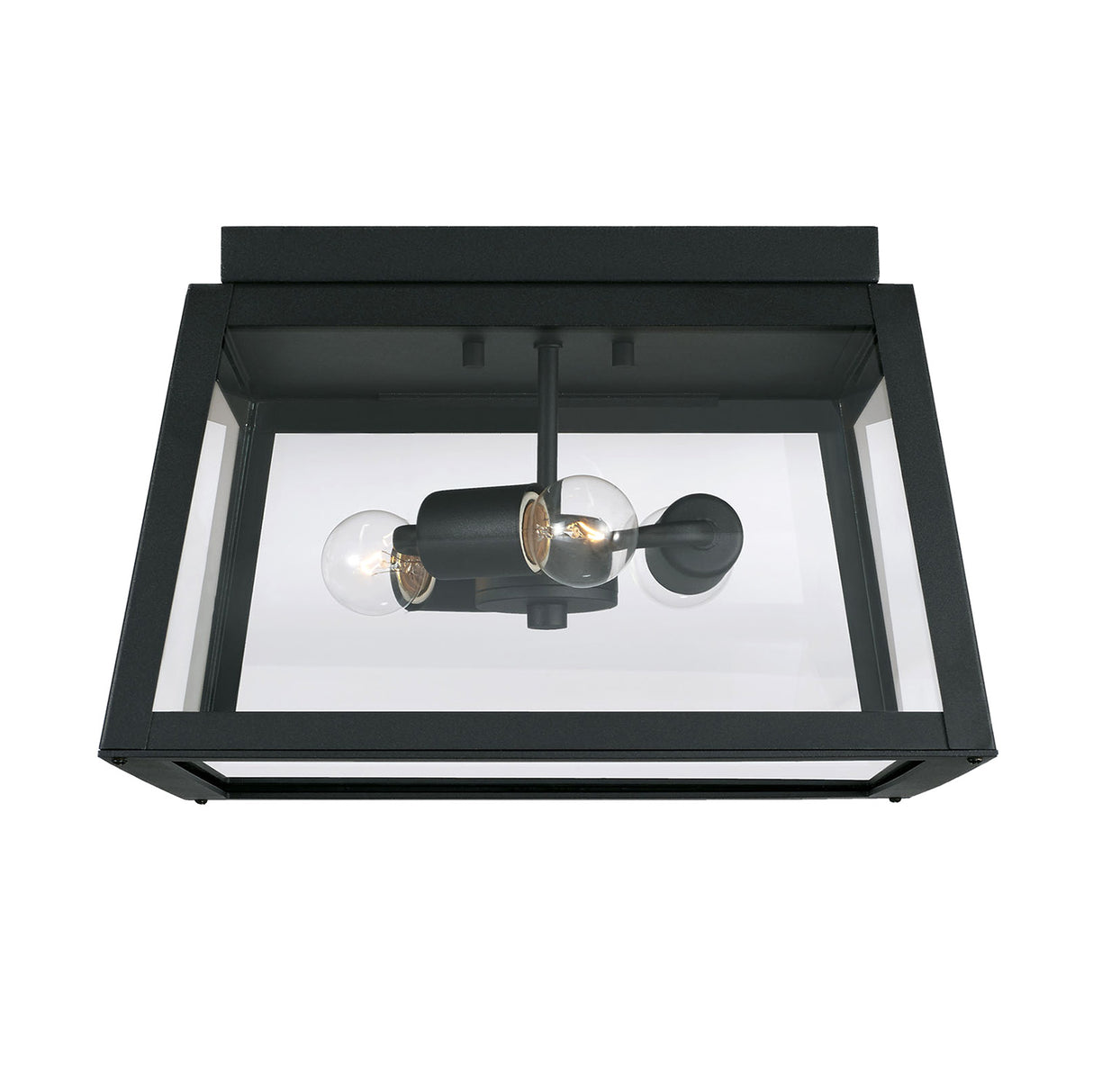 Alden Outdoor Flush Mount, Black