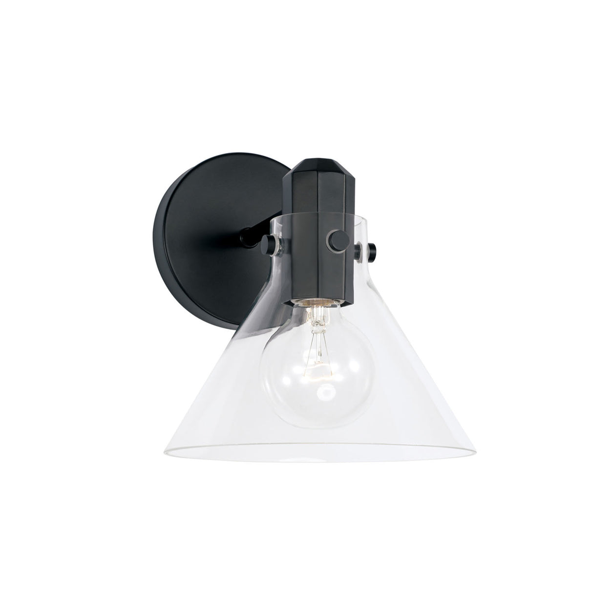 Nash Wall Sconce, Matte Black