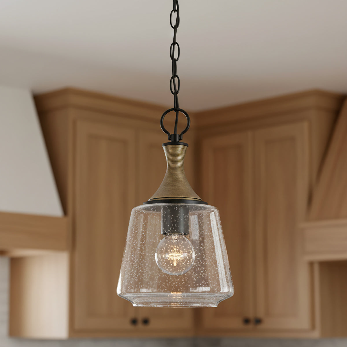 Malin Pendant 9 for Modern Farmhouse home with Natural Wood