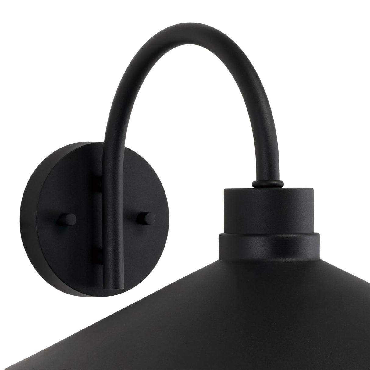 Eton Outdoor Wall Light, Medium 14" Black