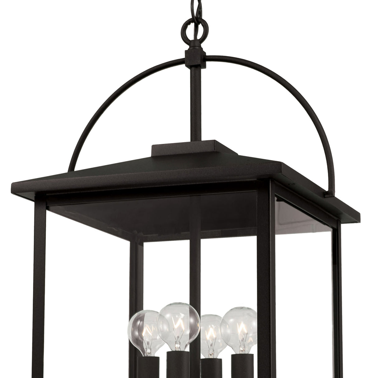 Darby Outdoor Hanging Light, Black