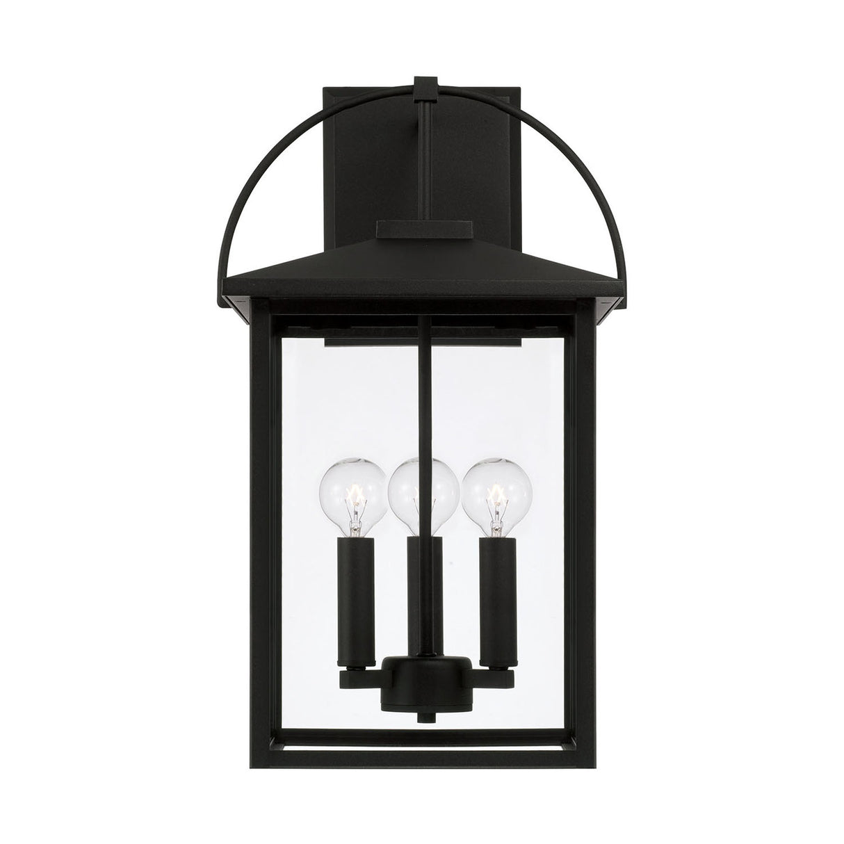 Darby Outdoor Wall Light, Medium 20" Black