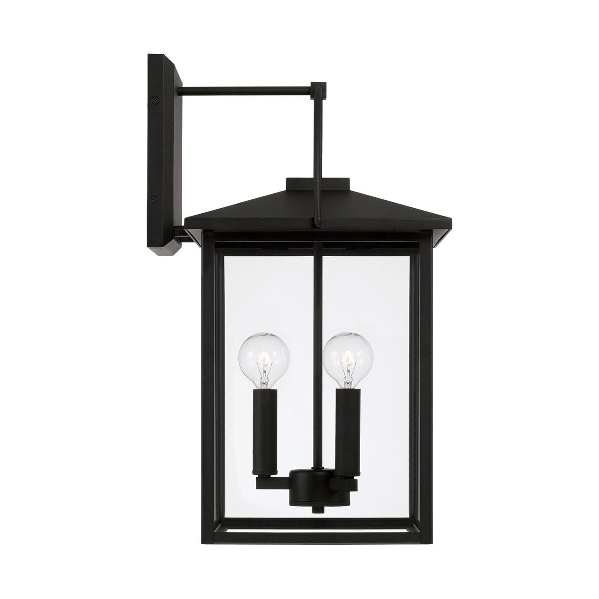 Darby Outdoor Wall Light, Medium 20" Black
