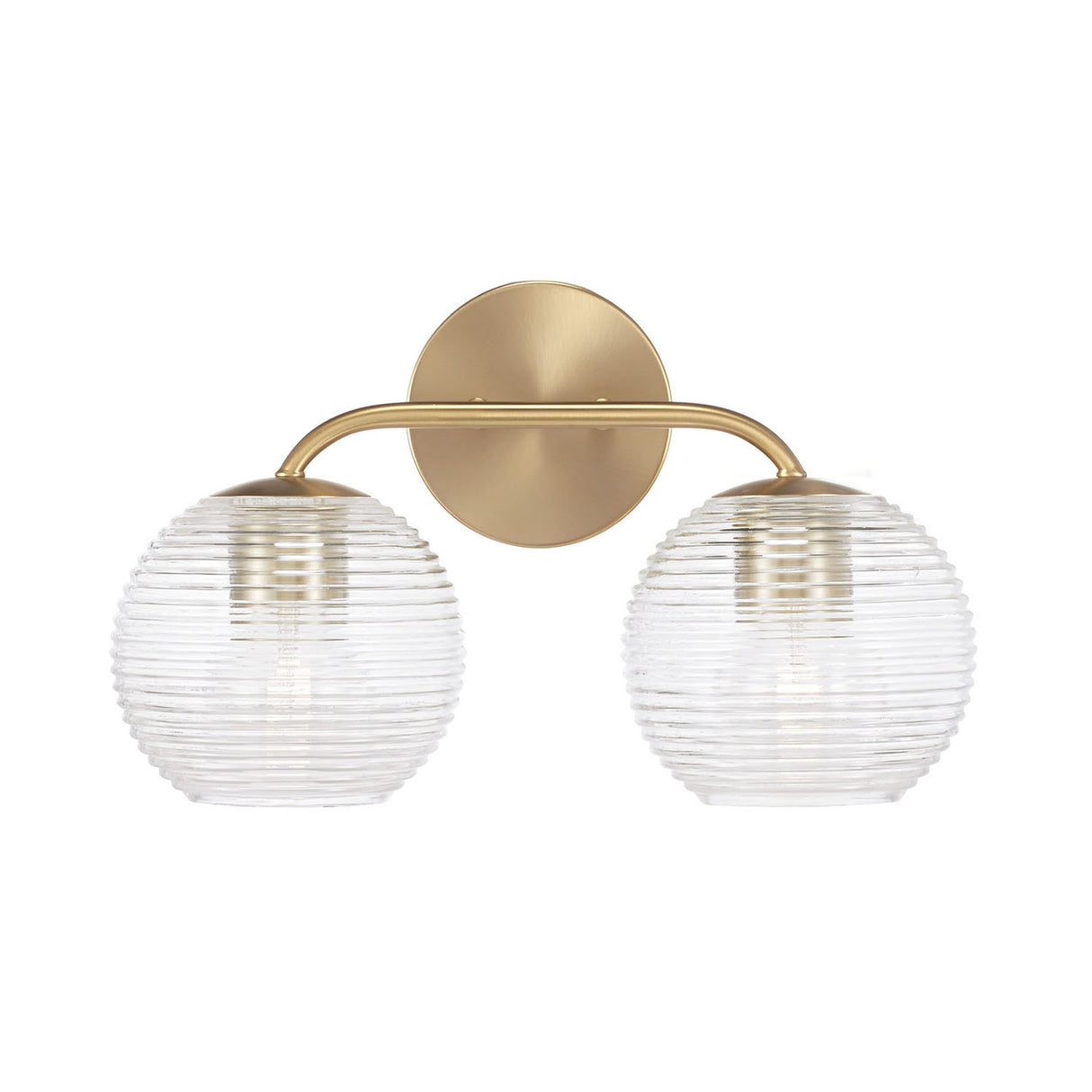 Ori 2 Light Vanity, Matte Brass
