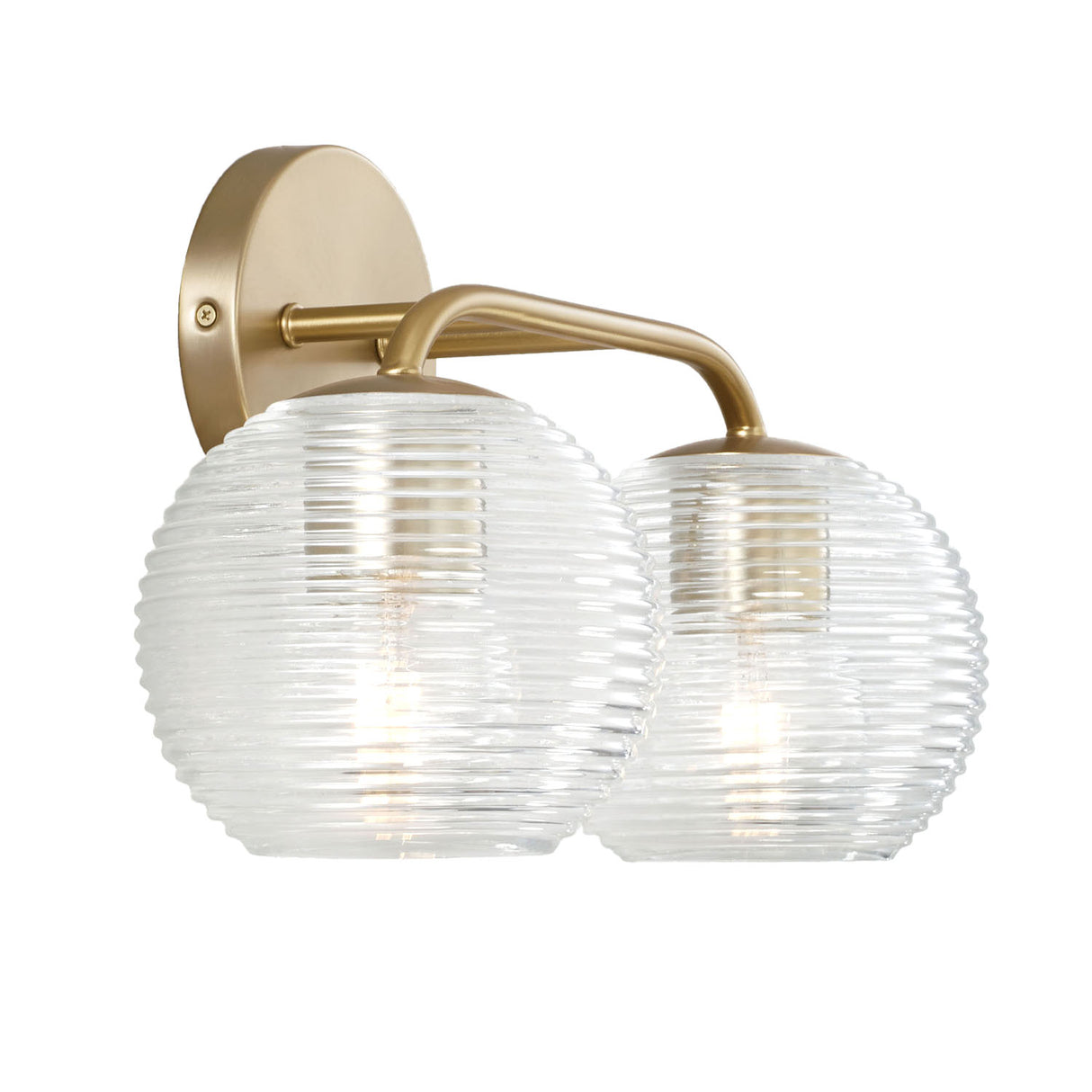 Ori 2 Light Vanity, Matte Brass