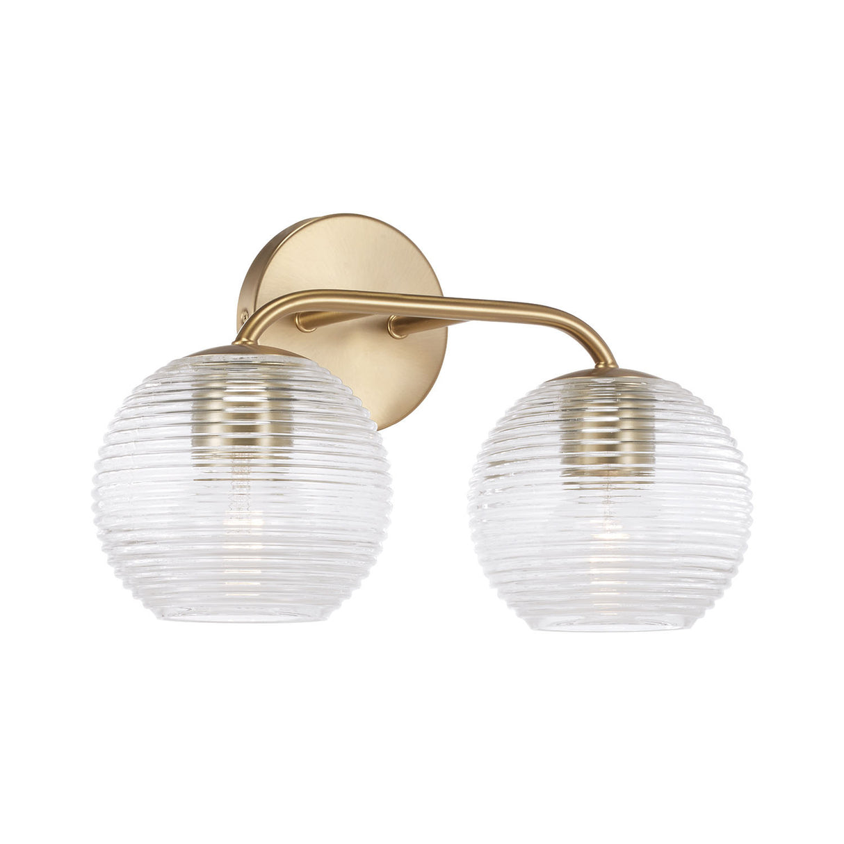 Ori 2 Light Vanity, Matte Brass