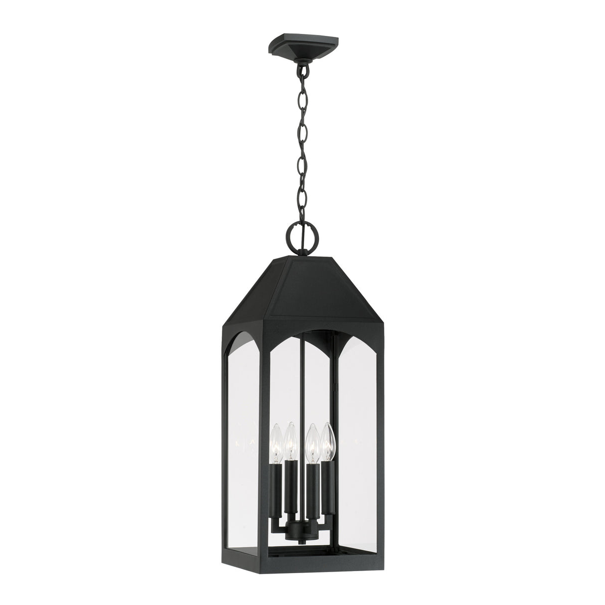 Chester Outdoor Hanging Light, Black