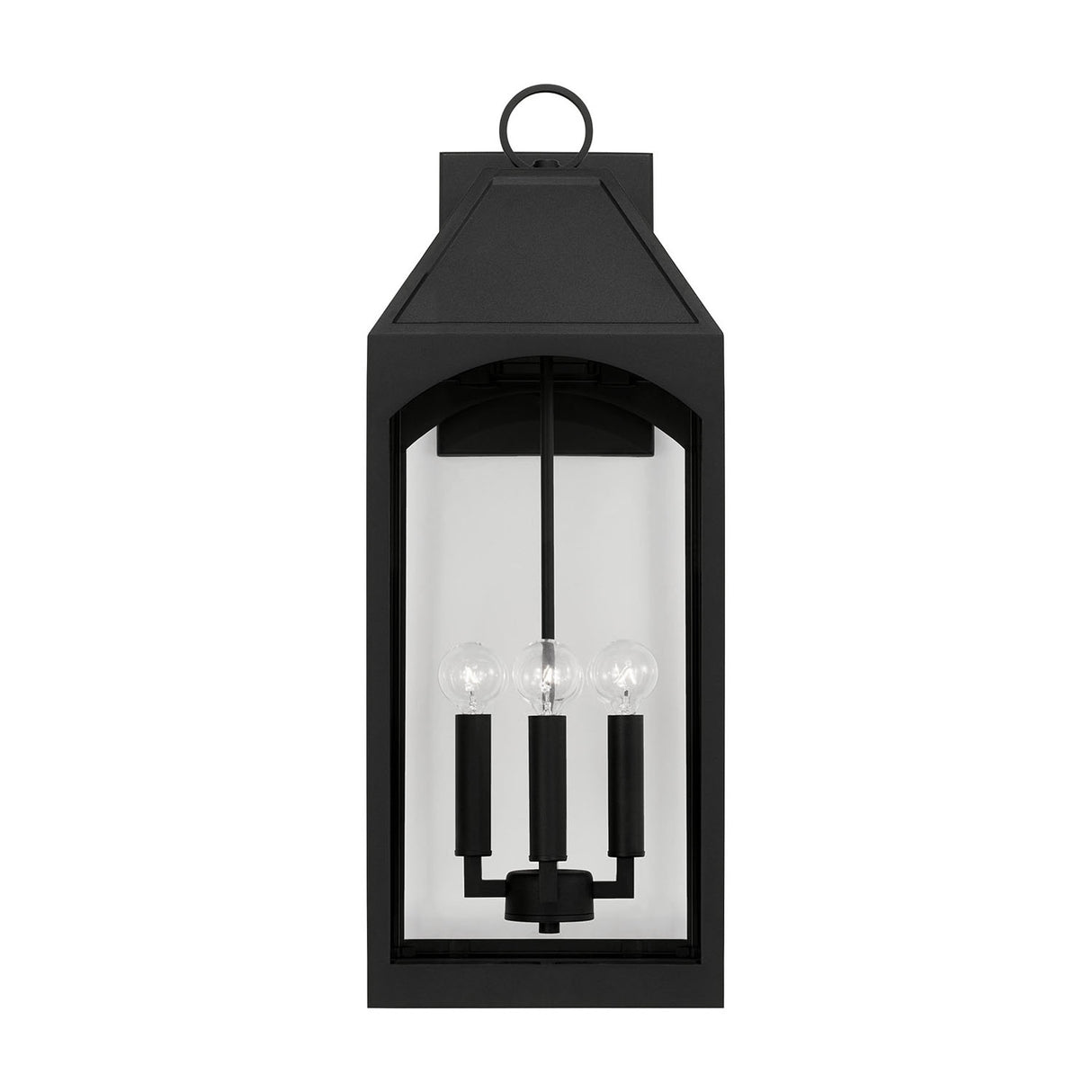 Chester Outdoor Wall Light, Large 23" Black