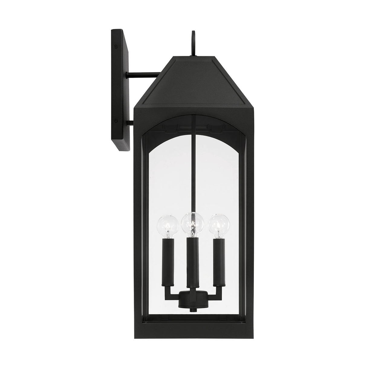 Chester Outdoor Wall Light, Large 23" Black